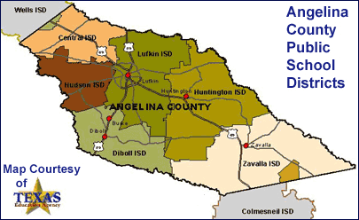 AngelinaPublicSchoolDistrictsMap